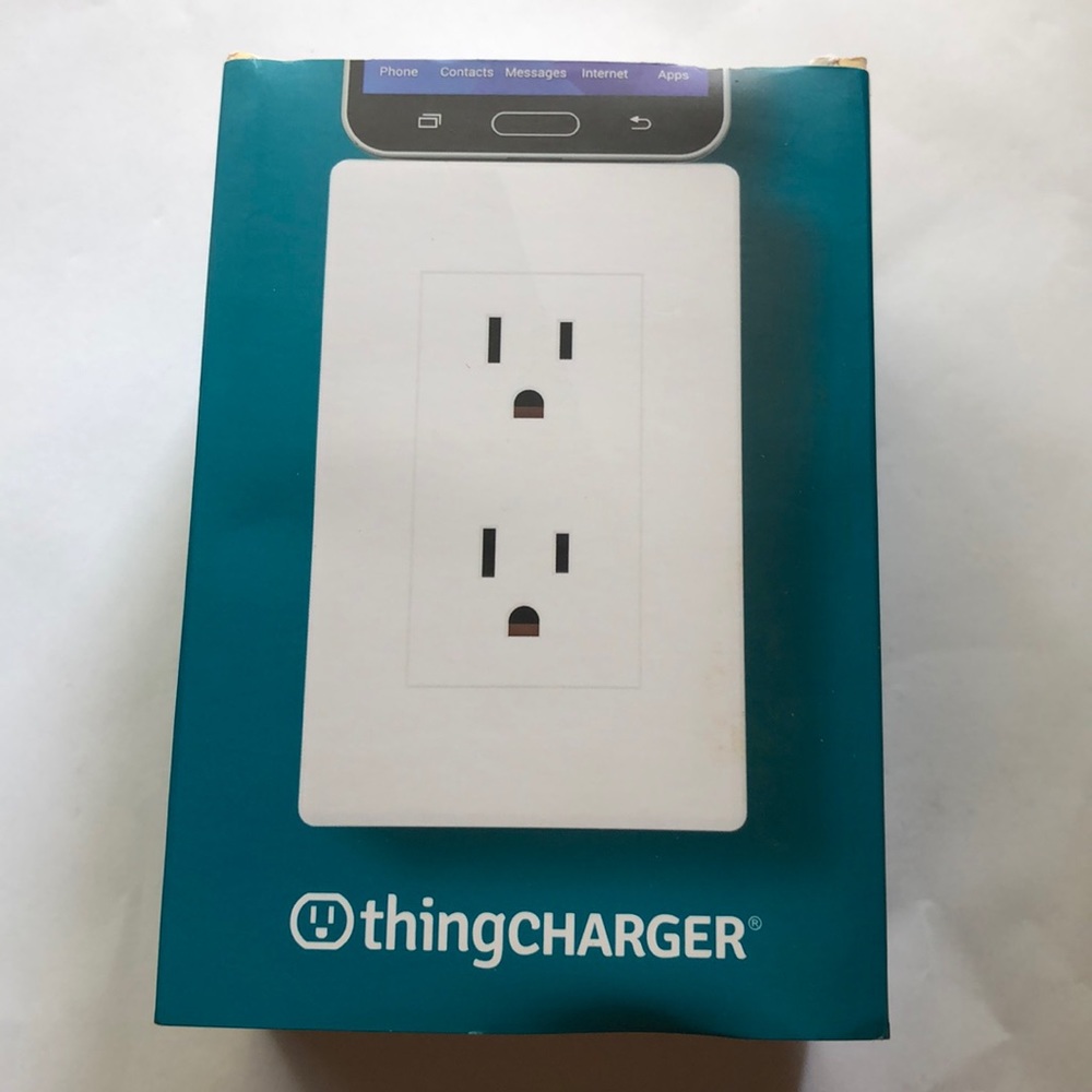 Wall Outlet USB Charger - White